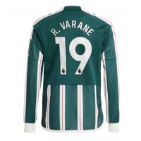Camisa de Futebol Manchester United Raphael Varane #19 Equipamento Secundário 2023-24 Manga Comprida